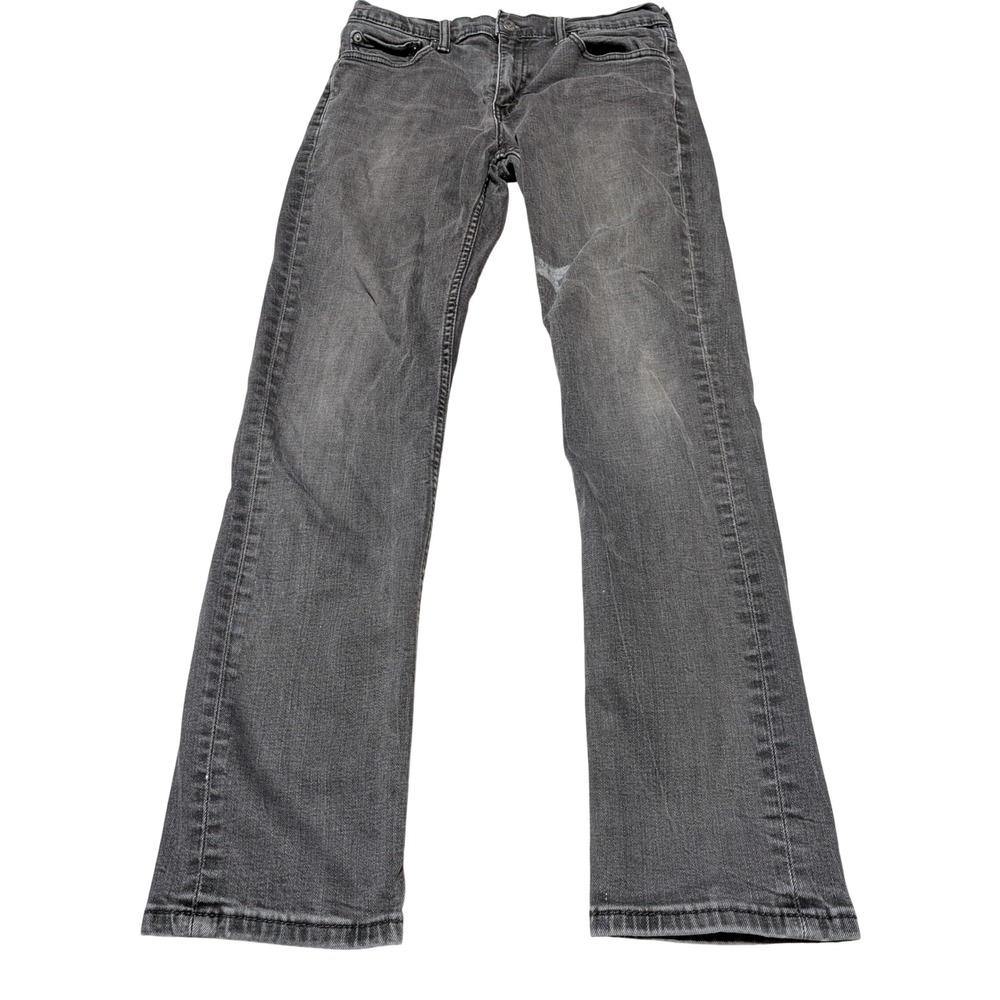 Levis Jeans Mens 31x30 Black 511 Slim Fit Faded Denim Casual Streetwear Pants